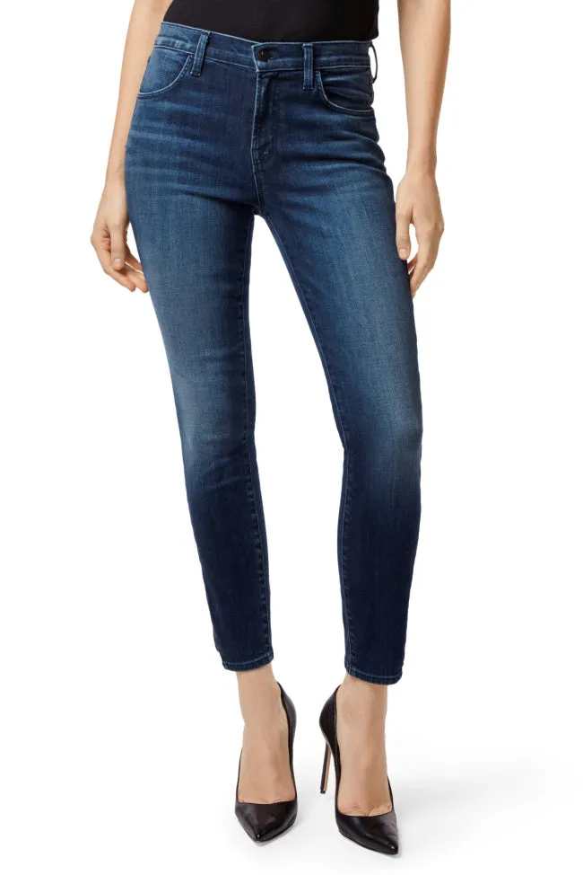 Alana High Rise crop skinny Dark Torrent Jeans