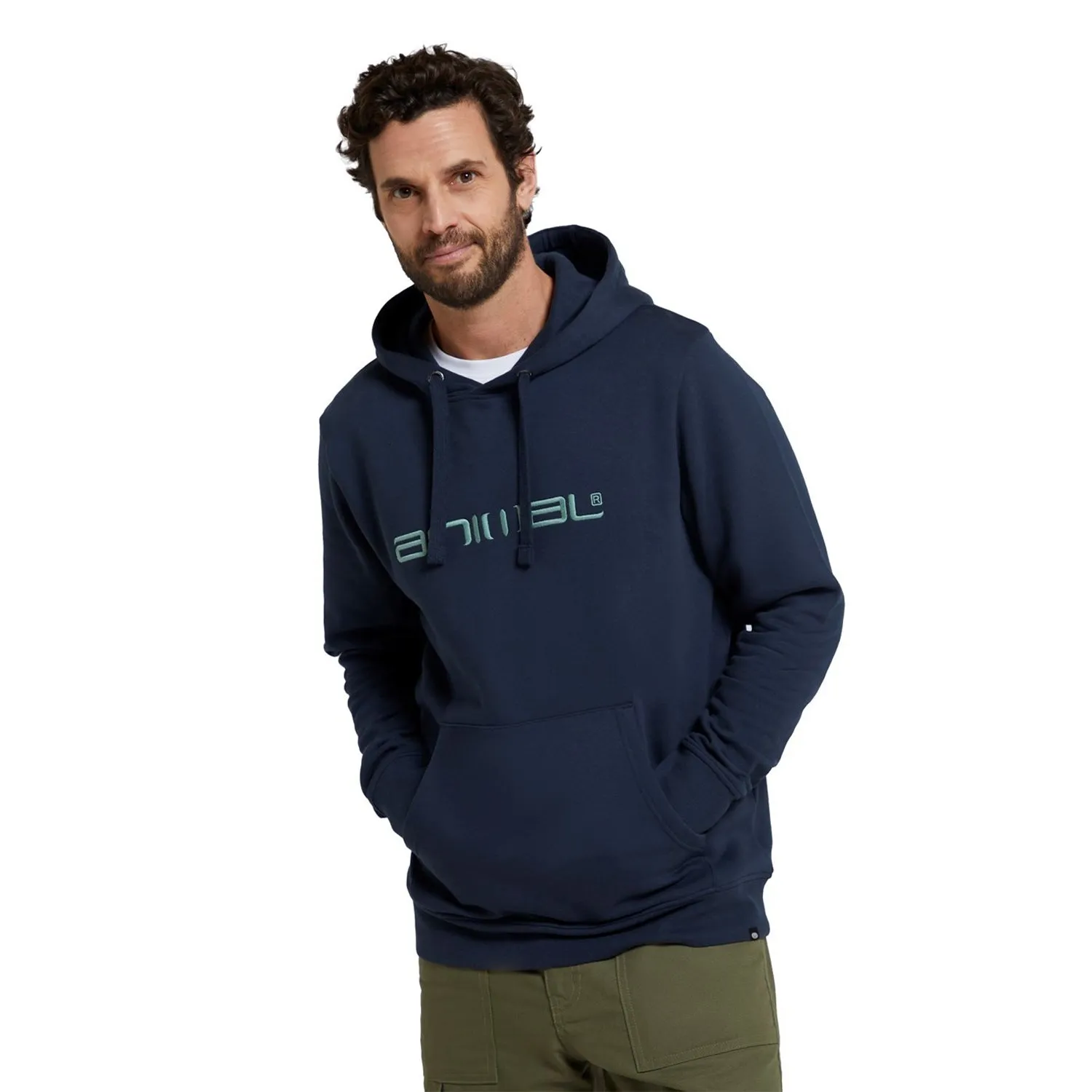 Animal Mens Driver Logo Organic Hoodie