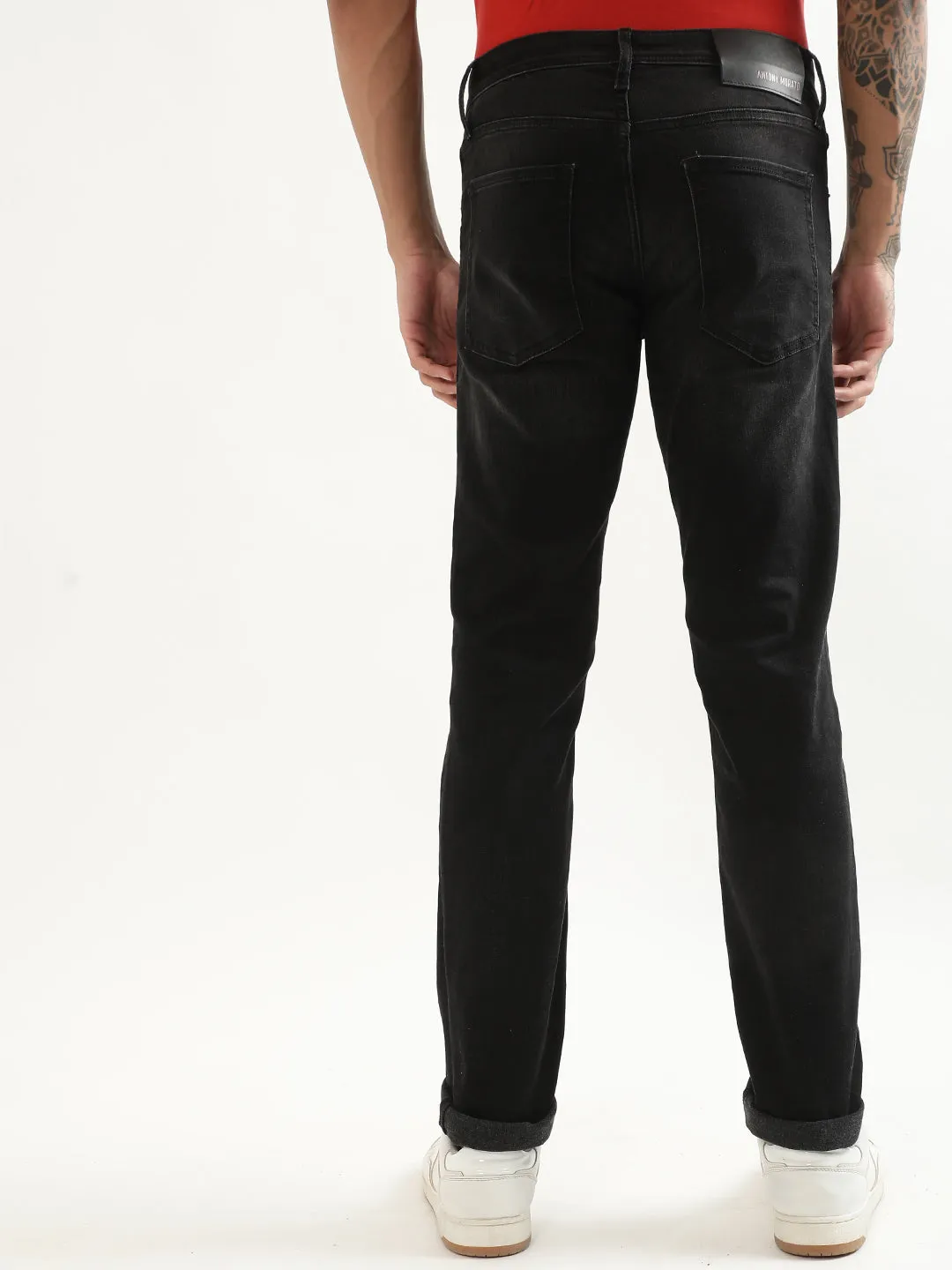 Antony Morato Men Slim Fit Light Fade Stretchable Jeans