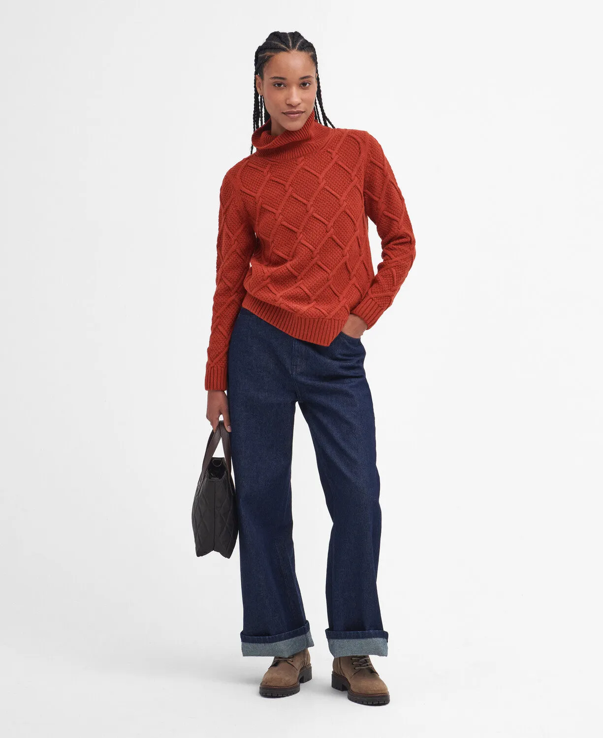 Barbour Burne Roll Neck Knit Jumper