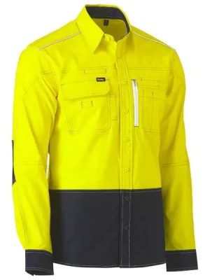 Bisley Flx & Move™ Two Tone Hi Vis Utility Shirt BS6177