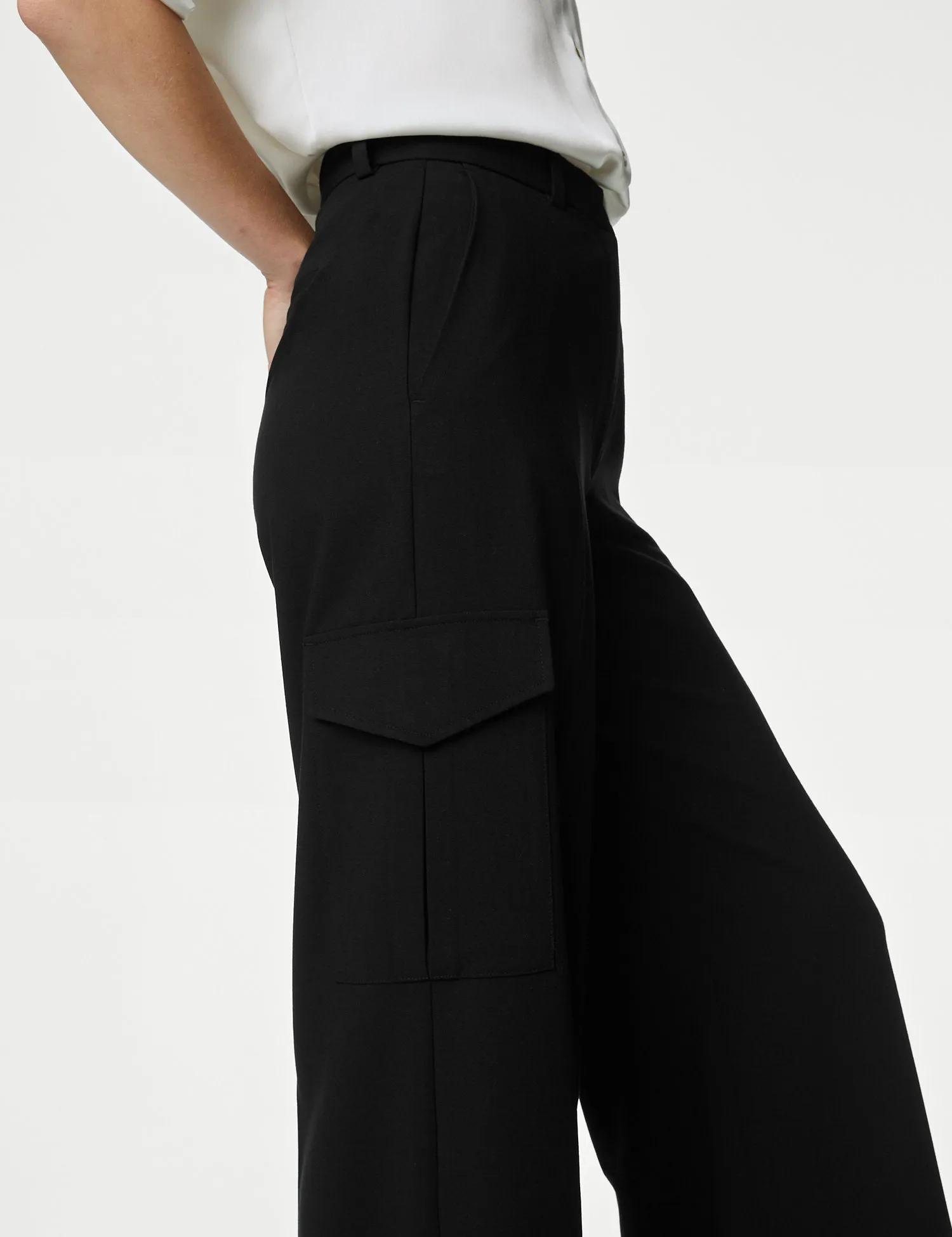 Cargo Wide Leg Trousers