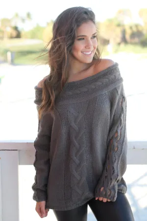 Charcoal Knit Sweater