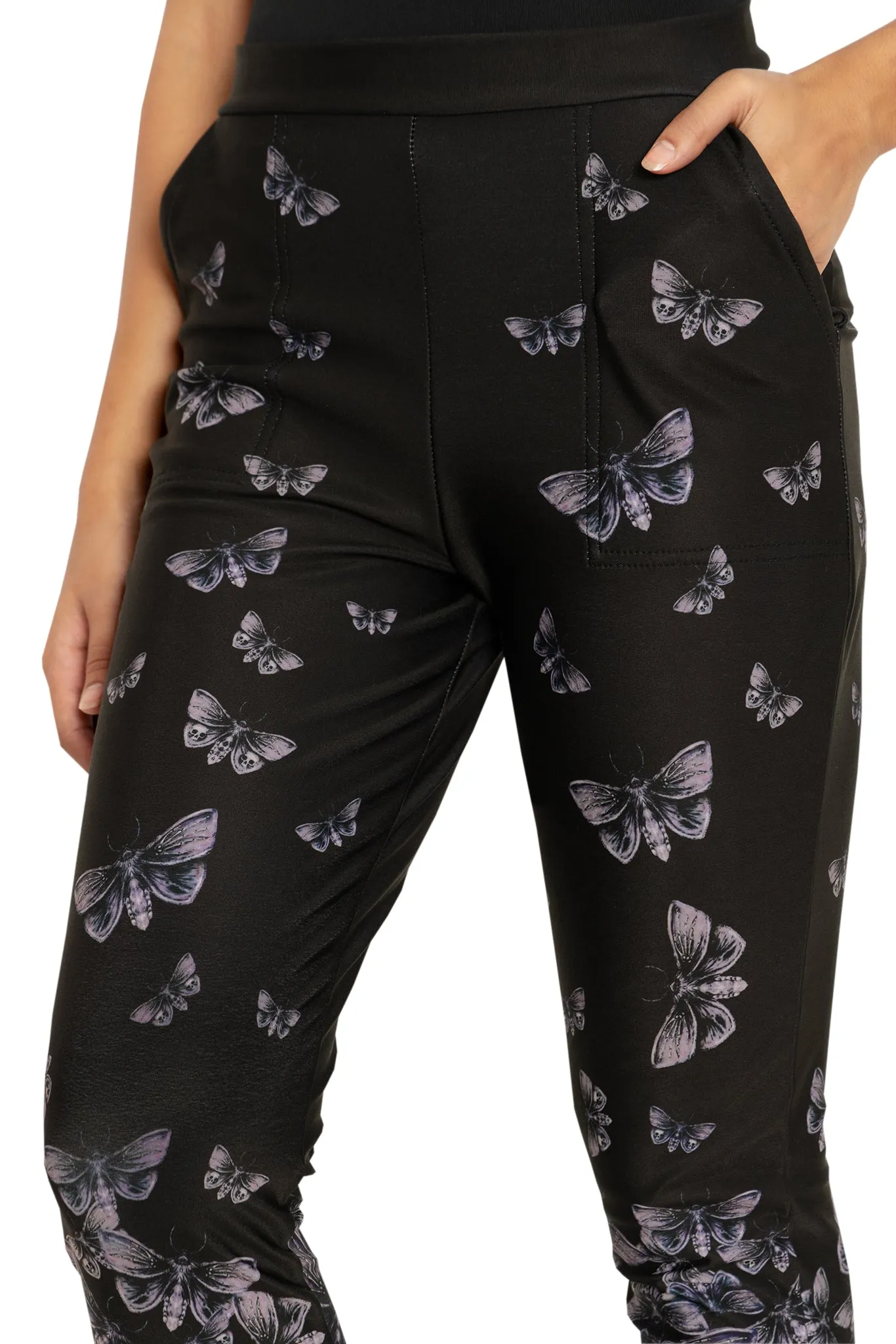 Death's Head Hawkmoth Cuffed Pants