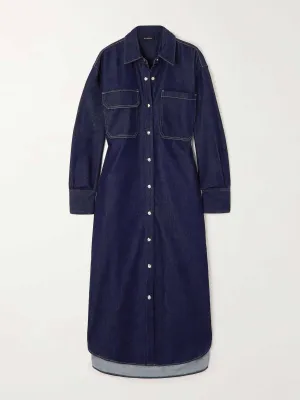 Denim shirt dress