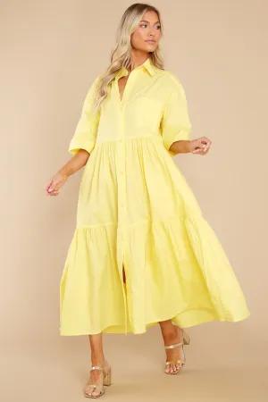 Designed To Unwind Yellow Maxi Dress