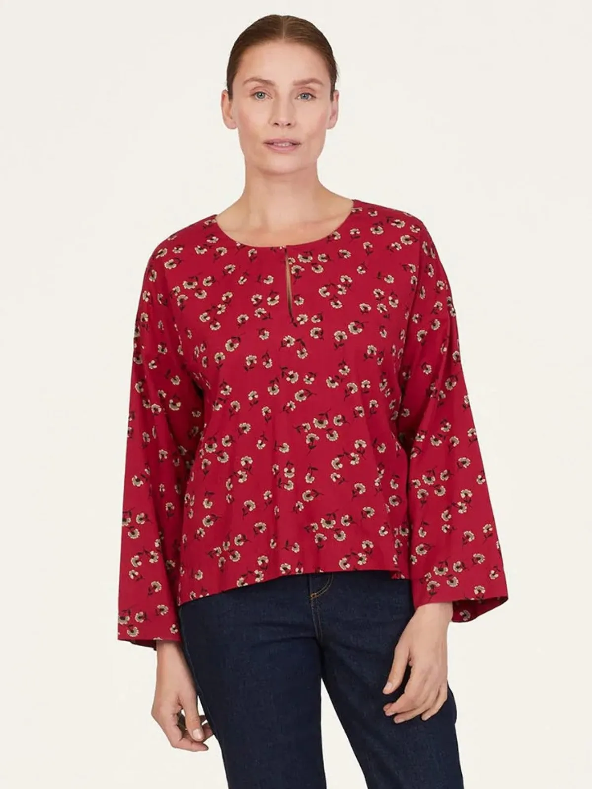 Eloise Tencel™ Blouse - Raspberry Pink