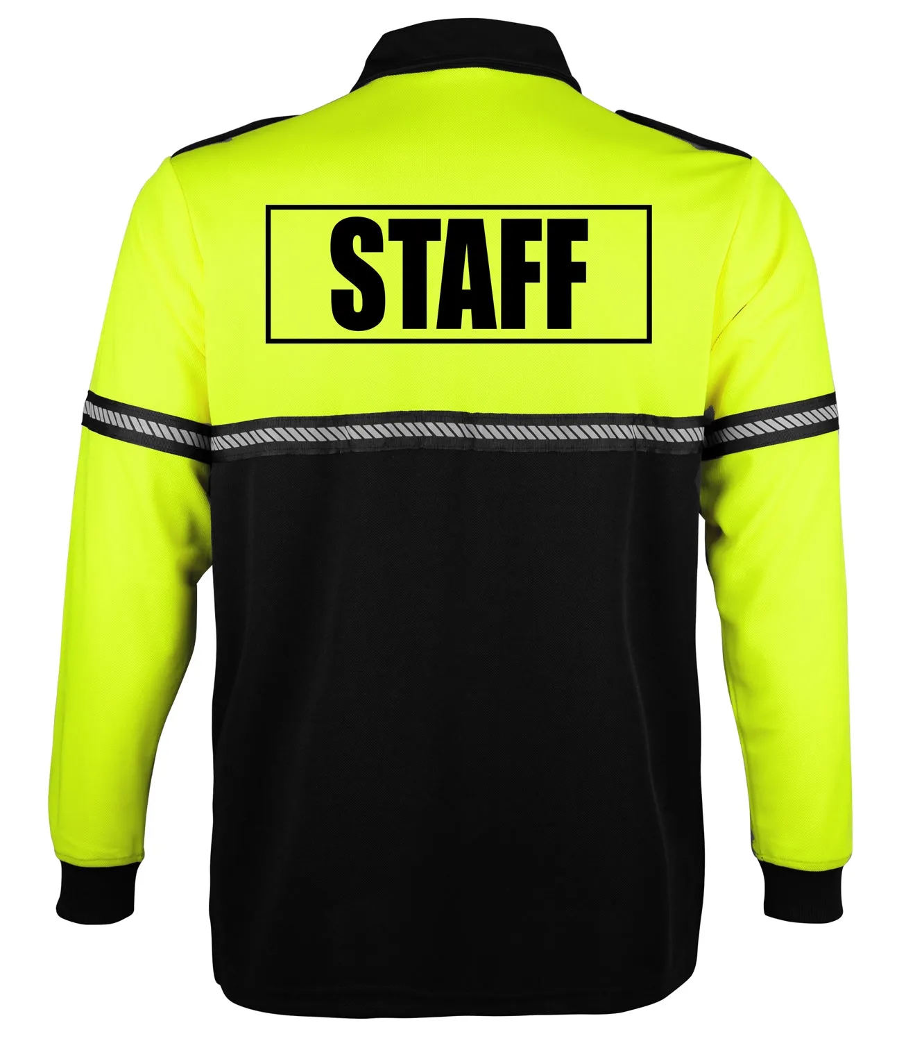 First Class Two Tone Long Sleeve Bike Patrol Shirt with Zipper Pocket and Hash Stripes with Staff ID