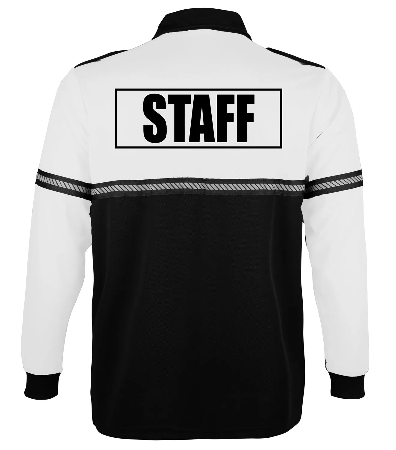 First Class Two Tone Long Sleeve Bike Patrol Shirt with Zipper Pocket and Hash Stripes with Staff ID