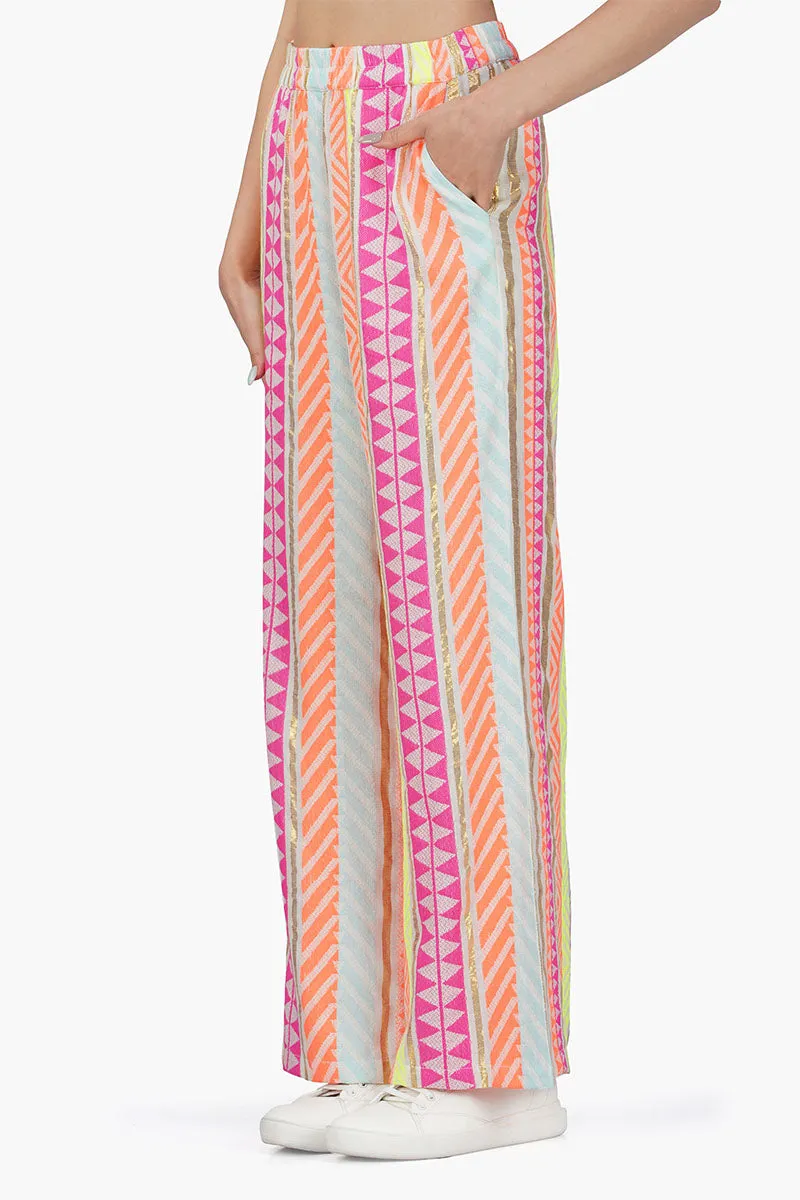 Fluorescent Striped Pant