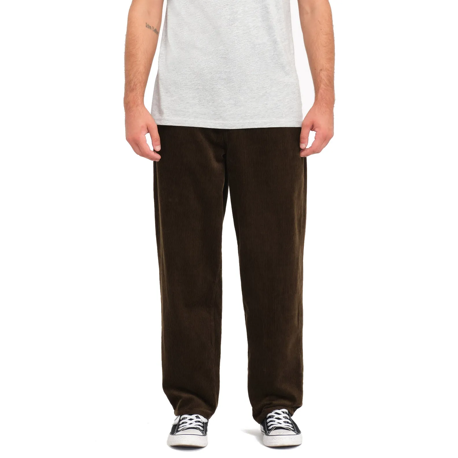 FREAZY LOOSE EW PANT DARK BROWN