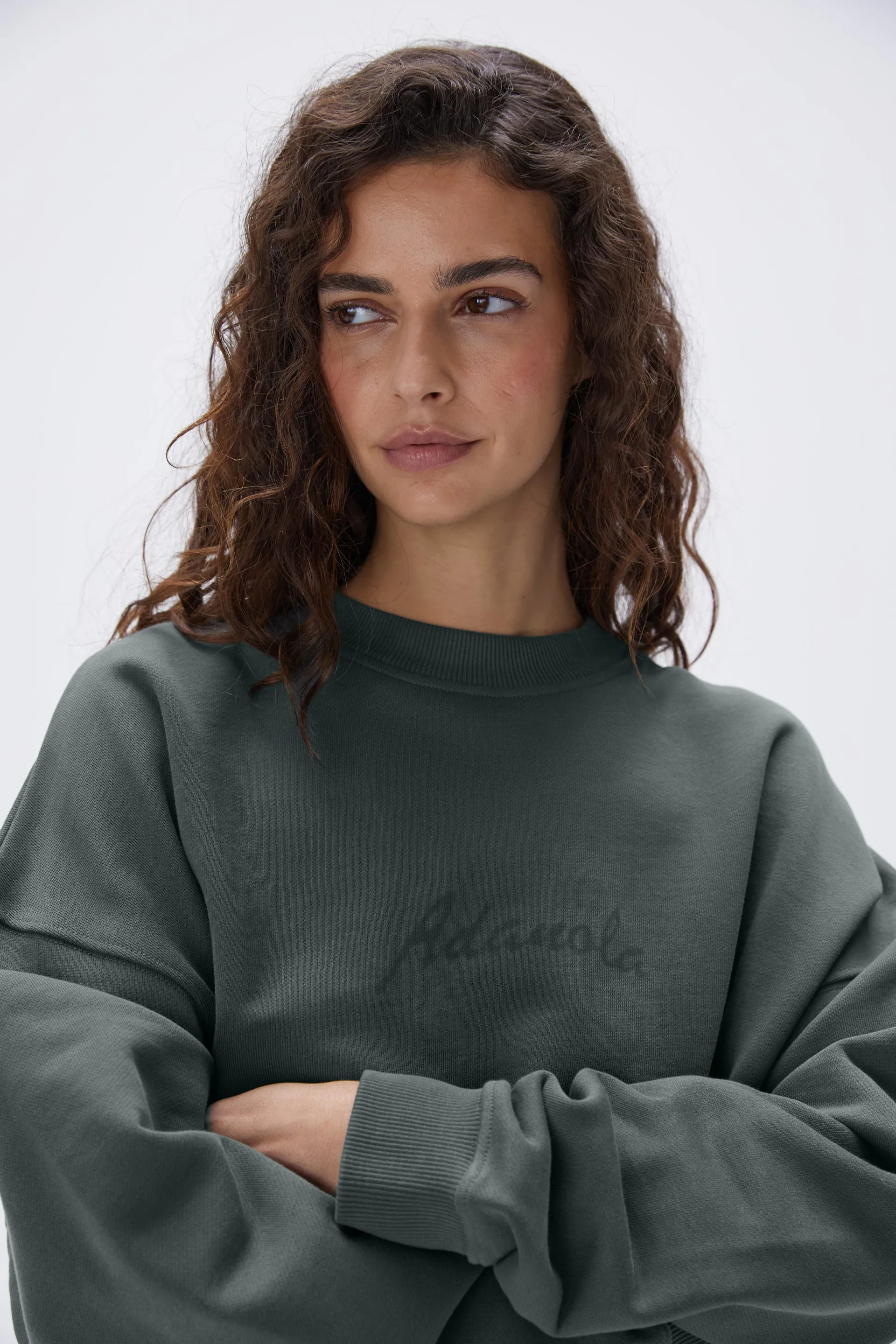 Freehand Oversized Sweatshirt - Mineral Green