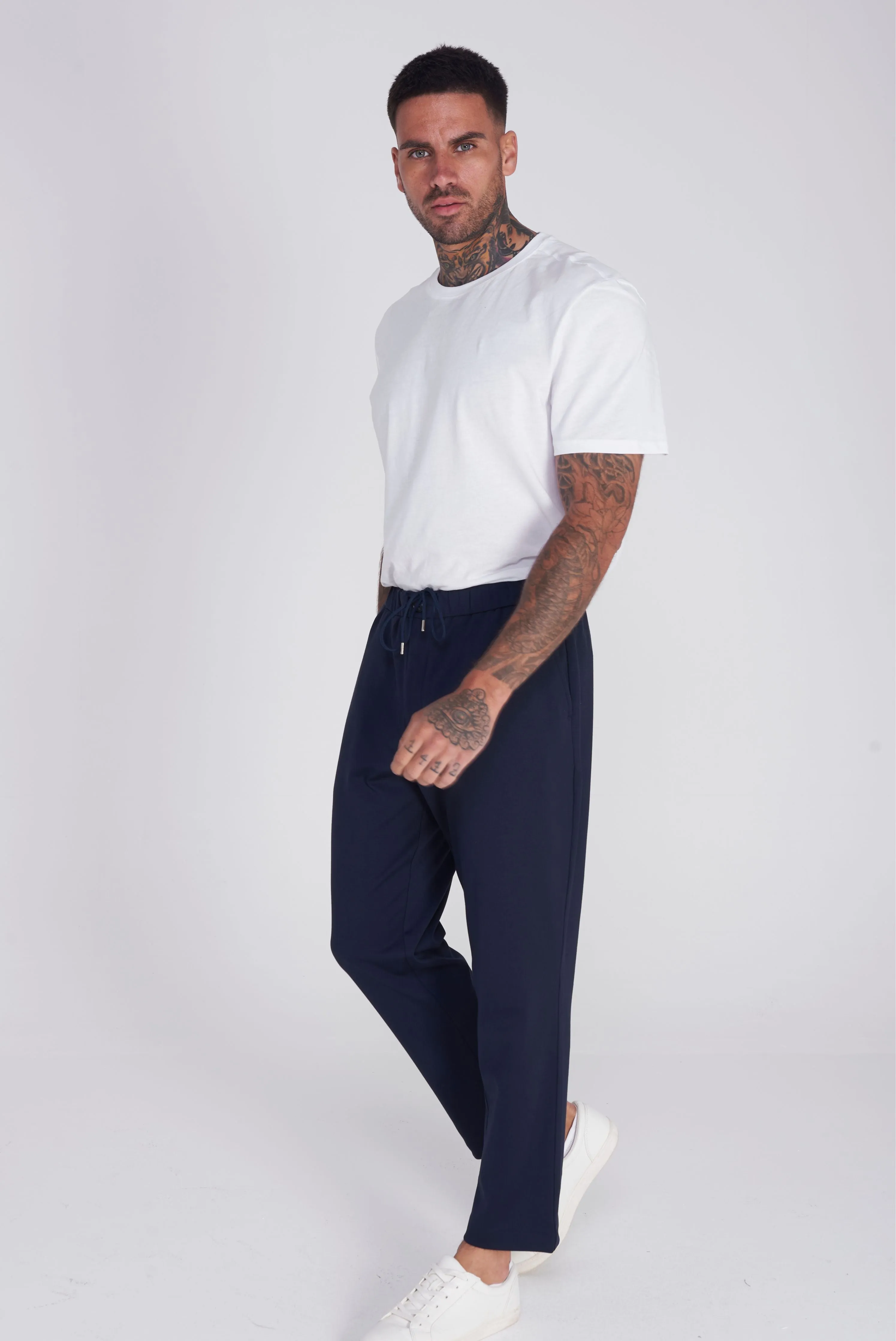 Girona Harry Brown Trouser in Navy