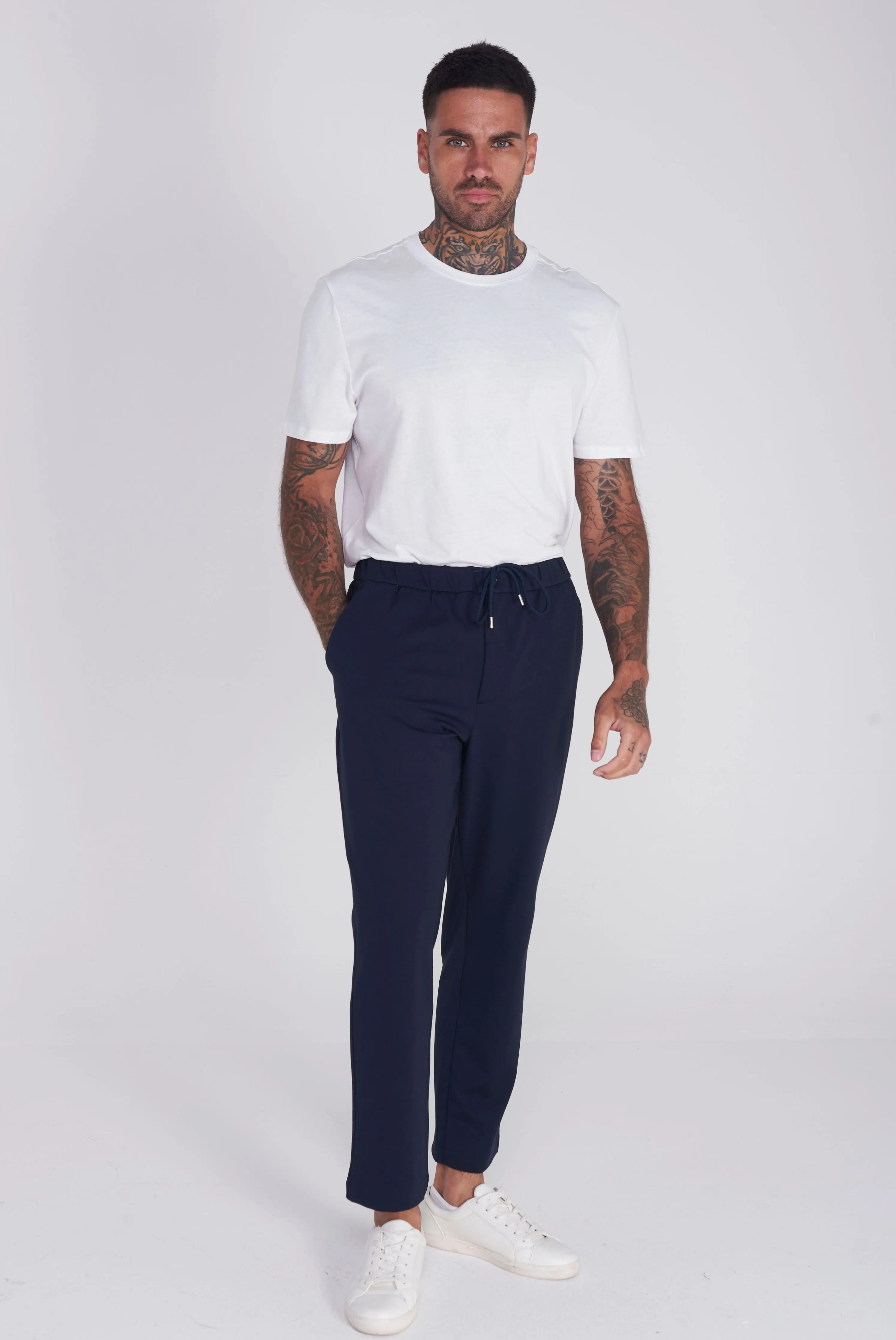 Girona Harry Brown Trouser in Navy