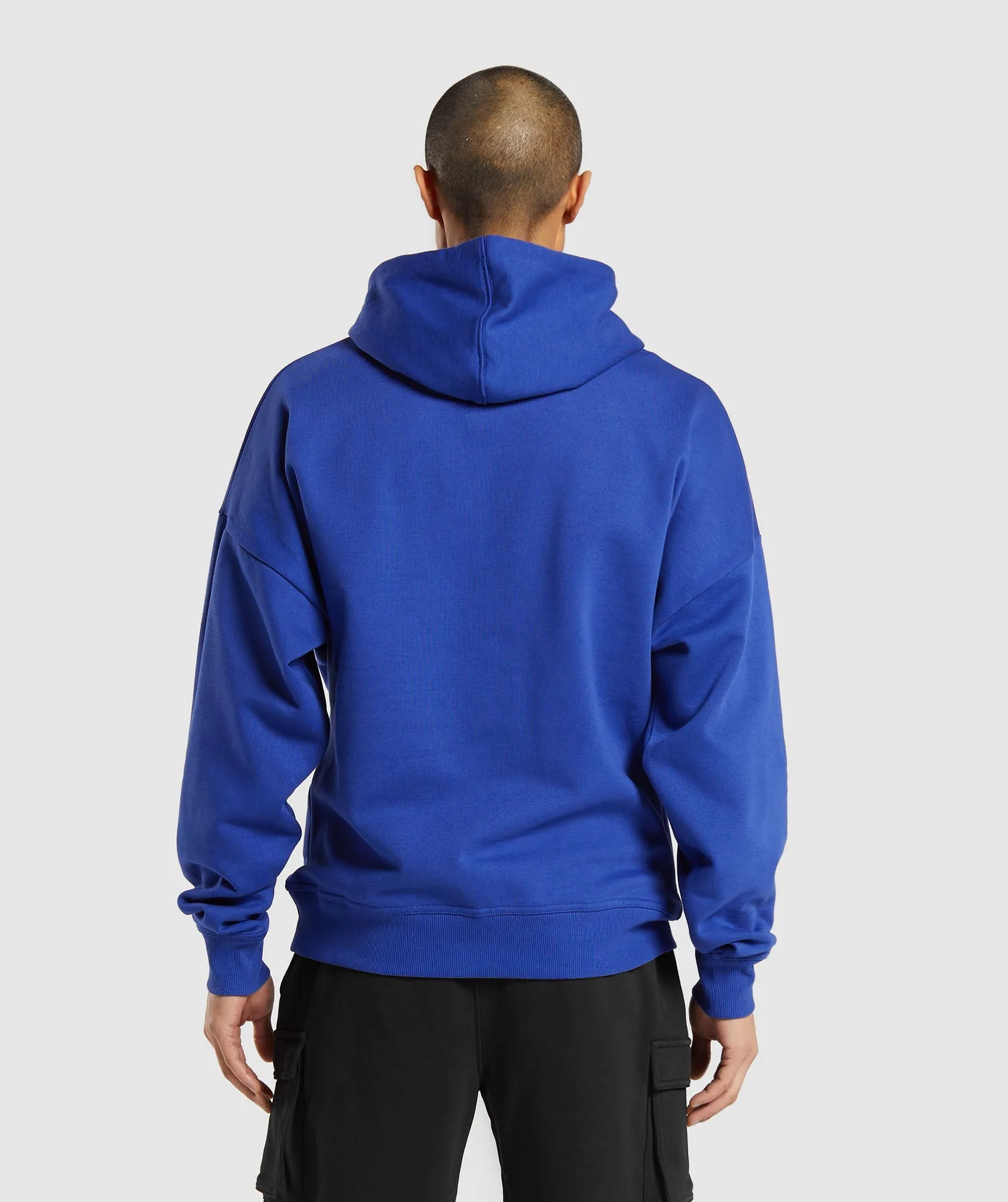 Gymshark Crest Oversized Hoodie - Wave Blue