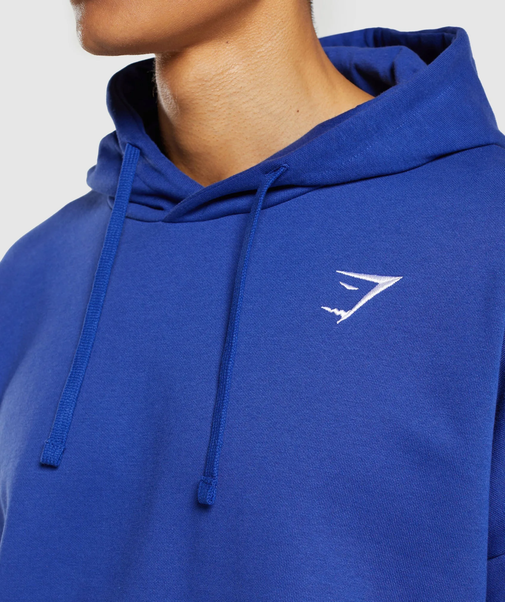 Gymshark Crest Oversized Hoodie - Wave Blue