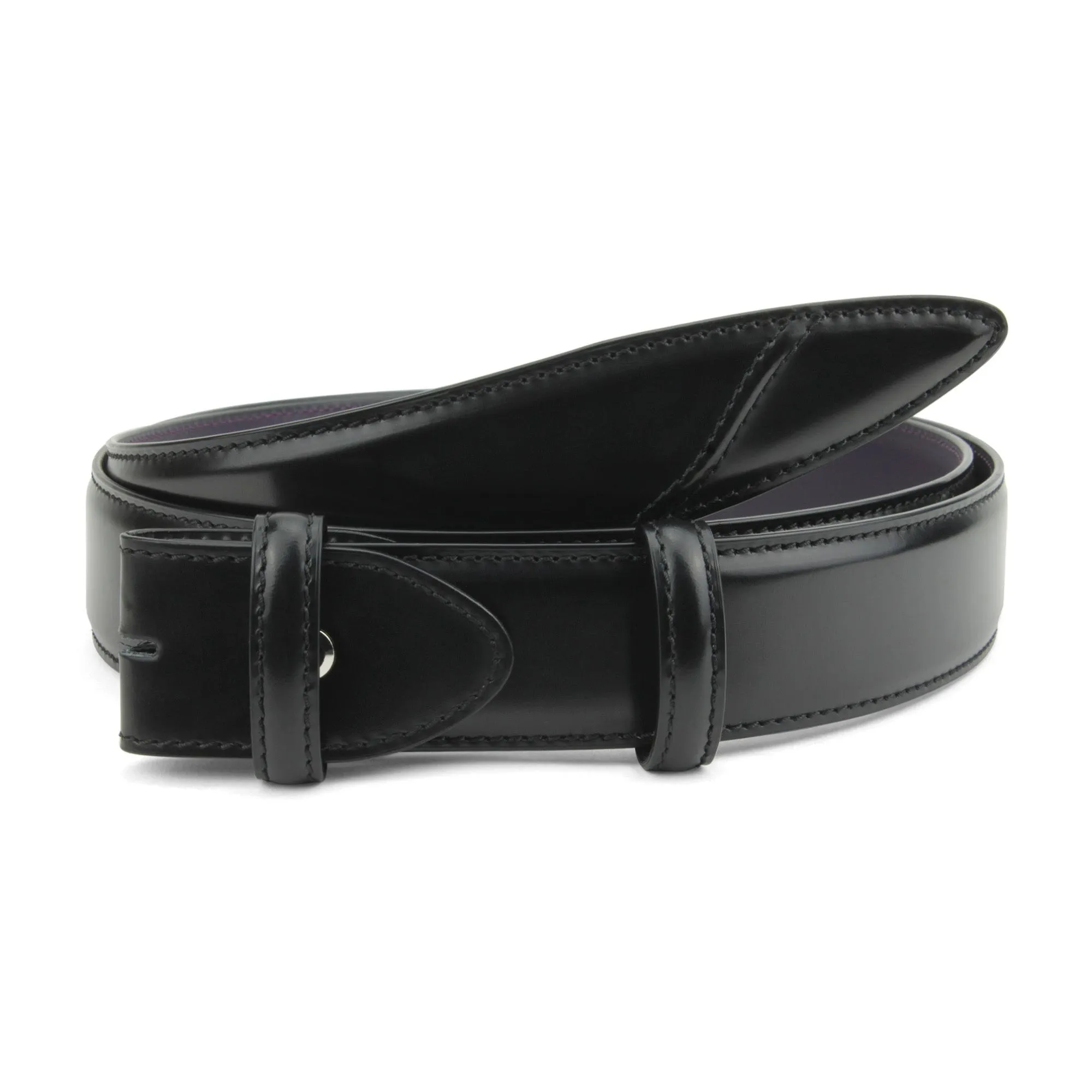 Hancock Hand Burnished Cordovan Effect Belt Strap