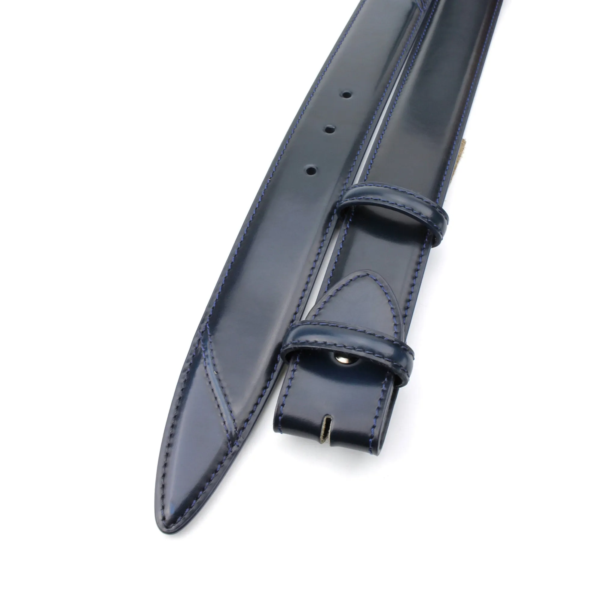 Hancock Hand Burnished Cordovan Effect Belt Strap