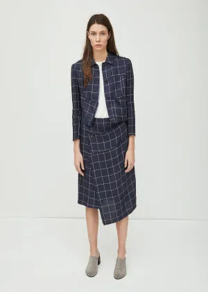 Harleth Li Check Wrap Skirt