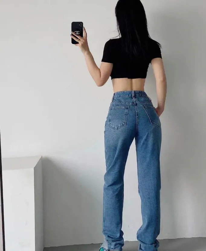 High Waist Jeans^