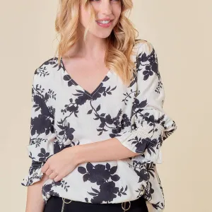 Jackie Floral Jacquard Blouse