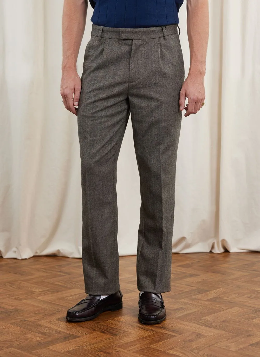 Match Tailored Tapered Trousers | Prince x Percival | Grey