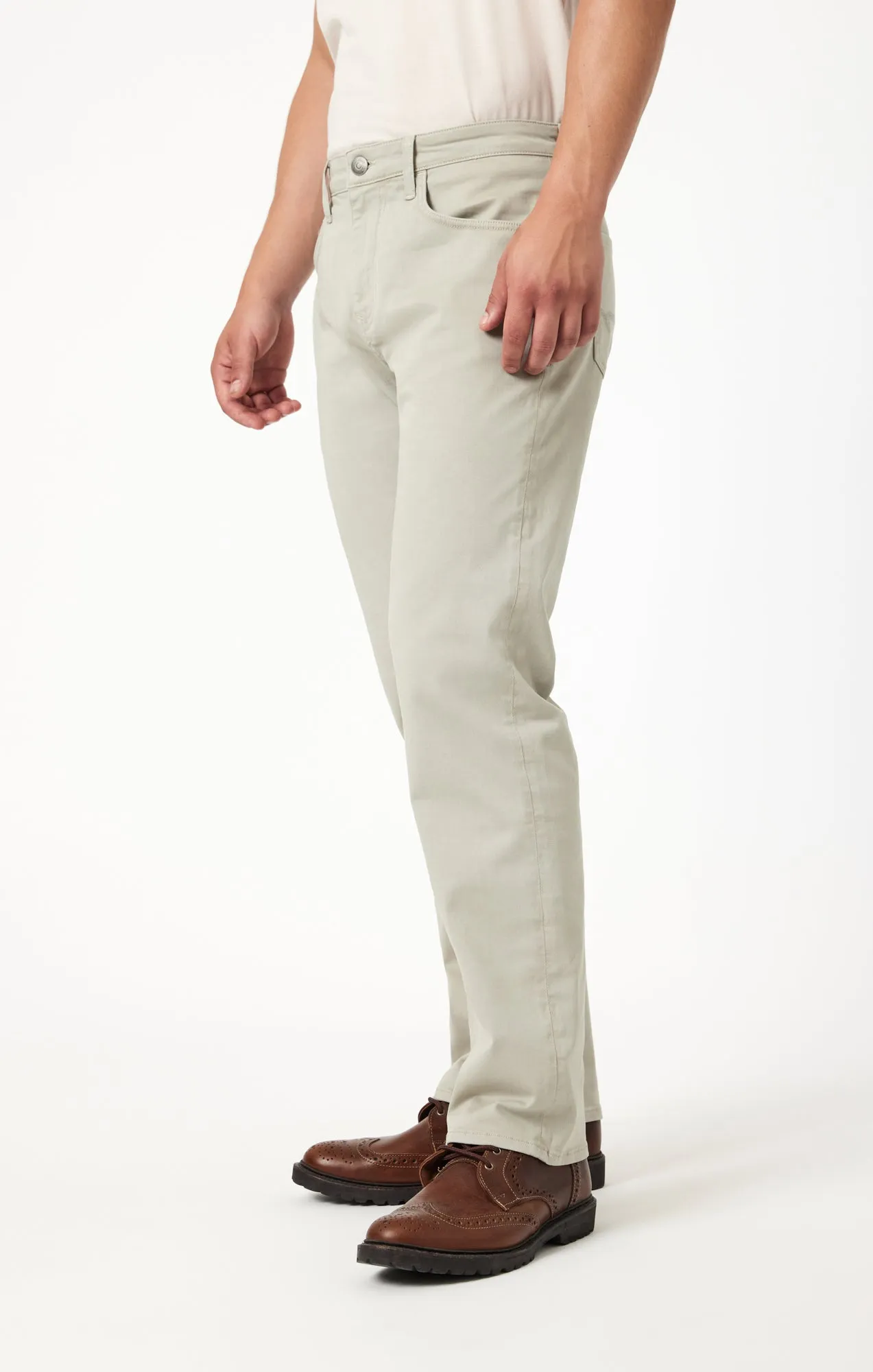 MATT RELAXED STRAIGHT LEG IN SILVER CASUAL TWILL