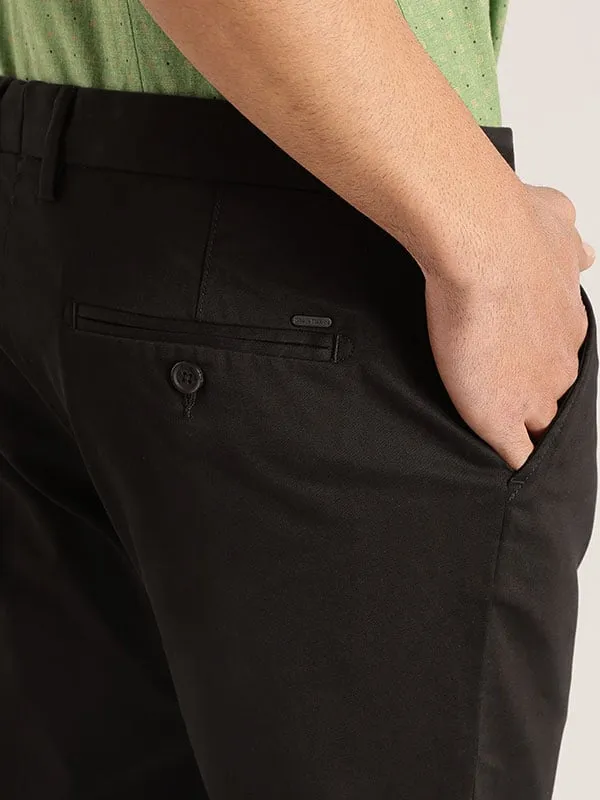 Men Urban Fit Cotton Stretch Trouser