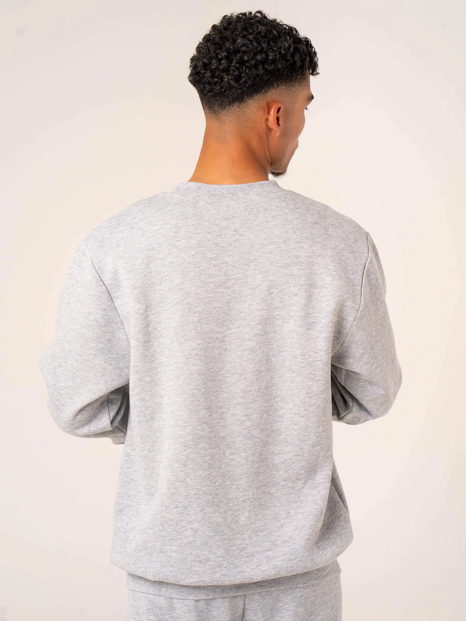 Men's Collegiate Crew Neck - Grey Marl