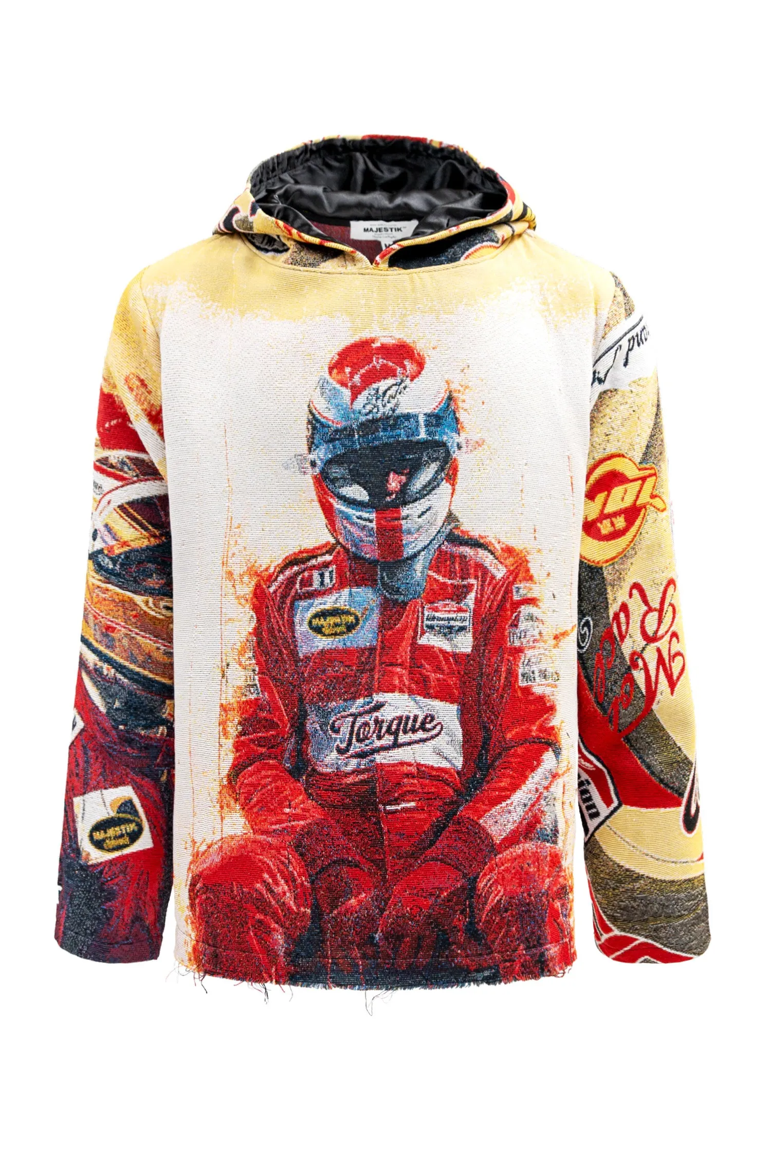 Men's Premium F1 Racer Tapestry Jacquard Long Sleeve Hoodie