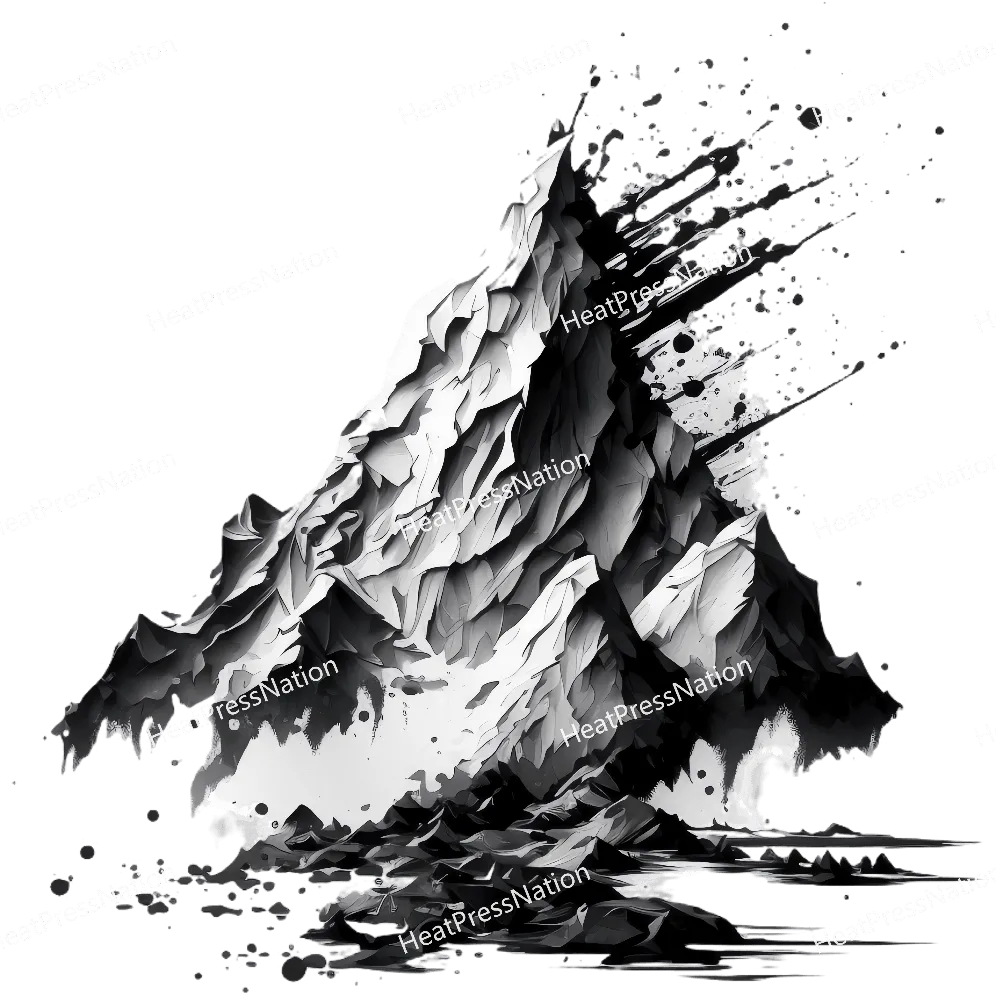 Monochrome Mountain Design