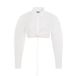 Plidao Crop Shirt in White