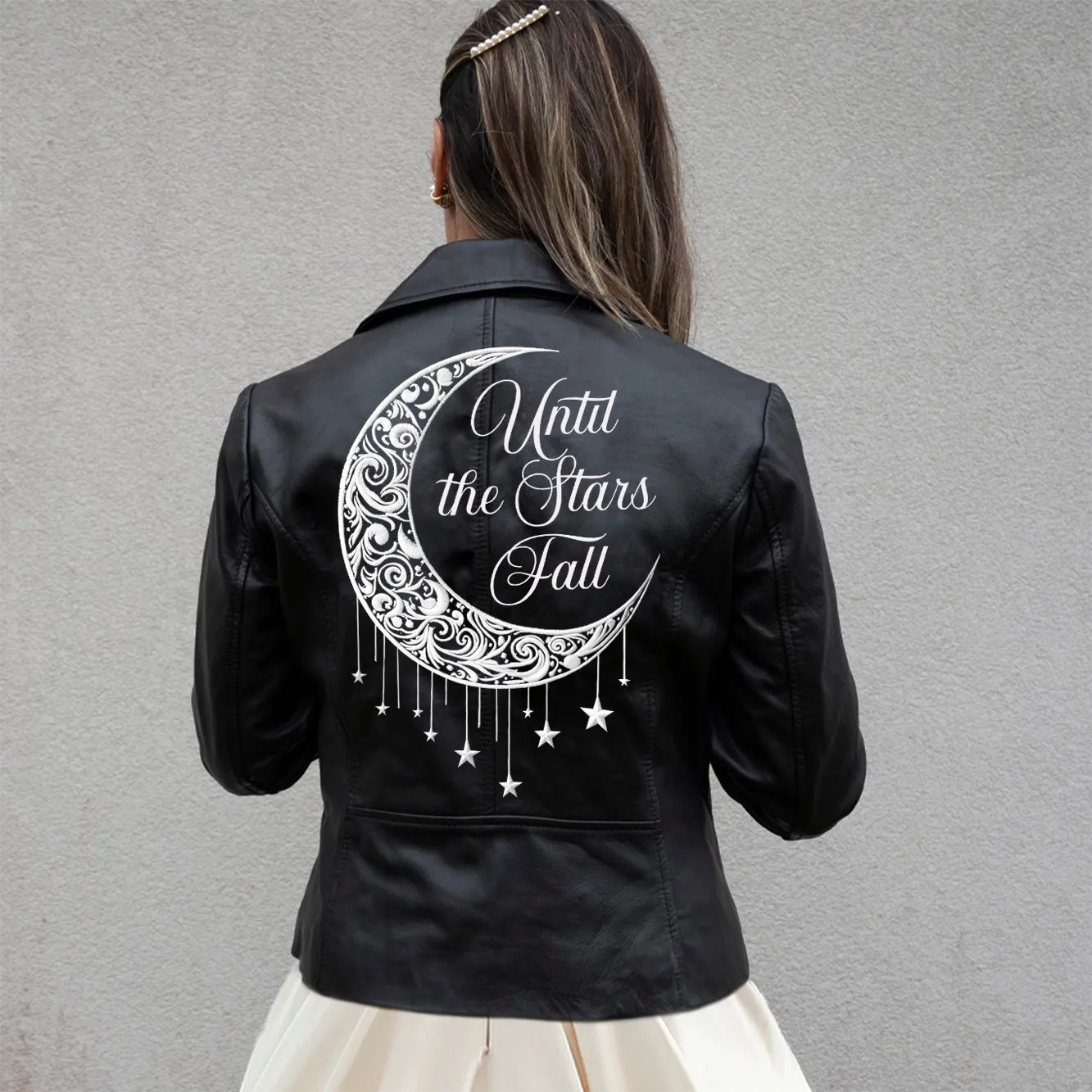 (Real Leather) Until The Stars Fall Leather Jacket