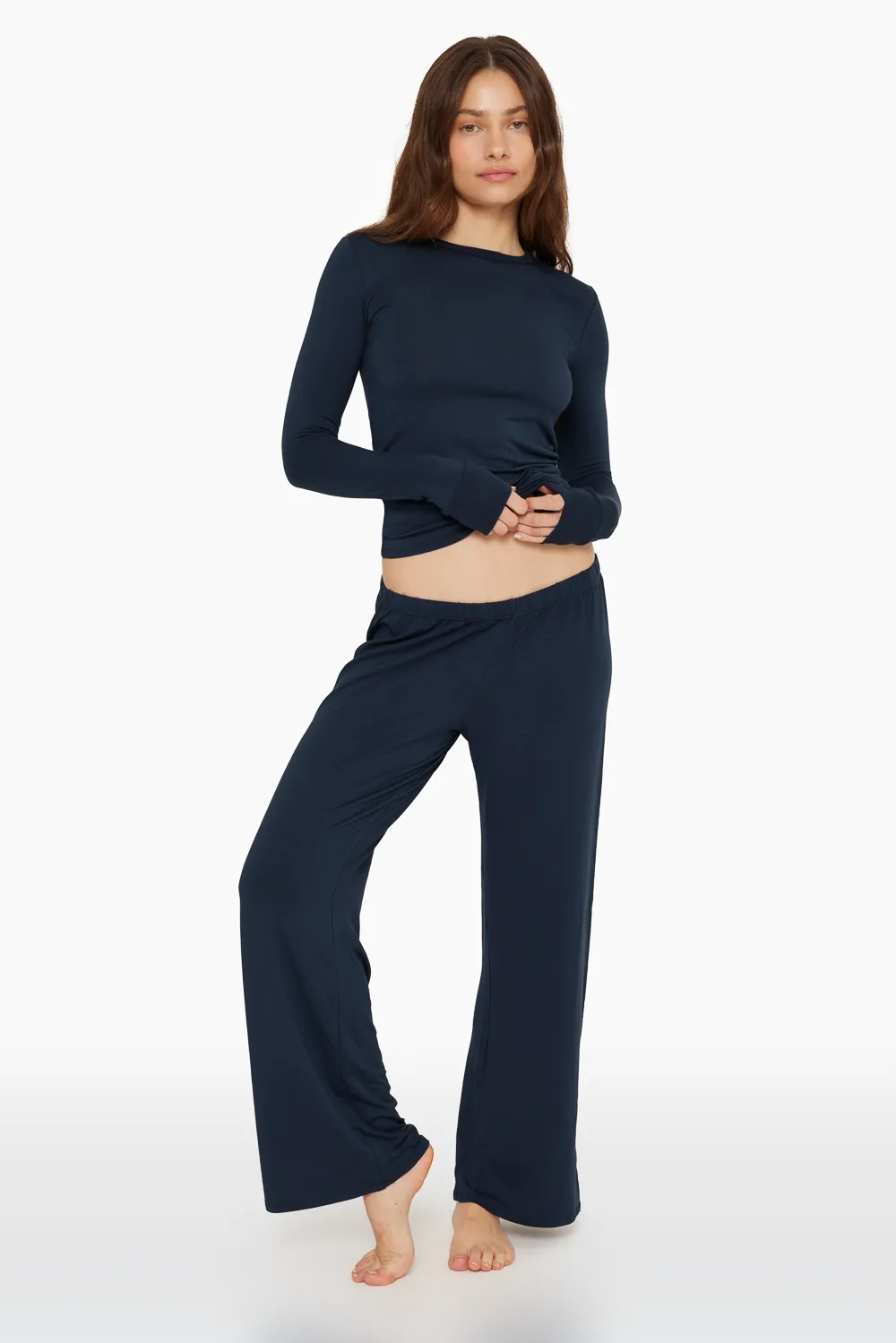 SLEEP JERSEY CLASSIC SLEEP PANTS - OXFORD