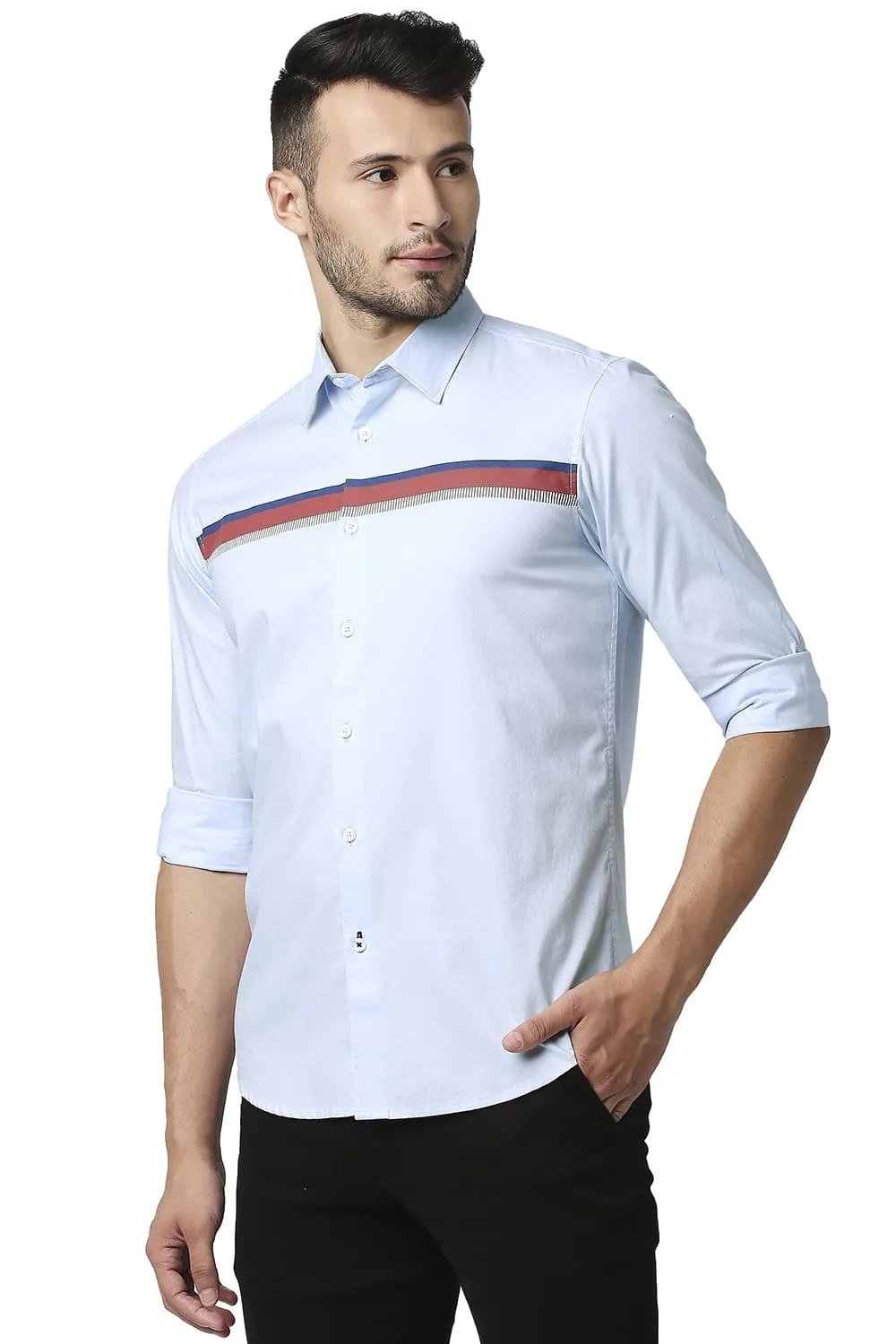 Slim Fit Oxford Stripe Shirt