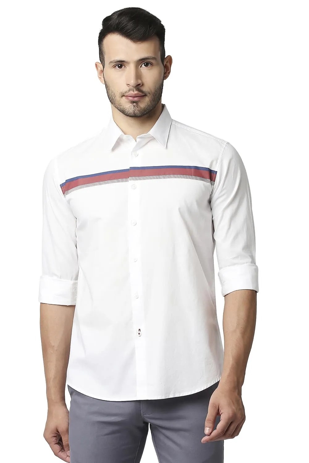 Slim Fit Oxford Stripe Shirt