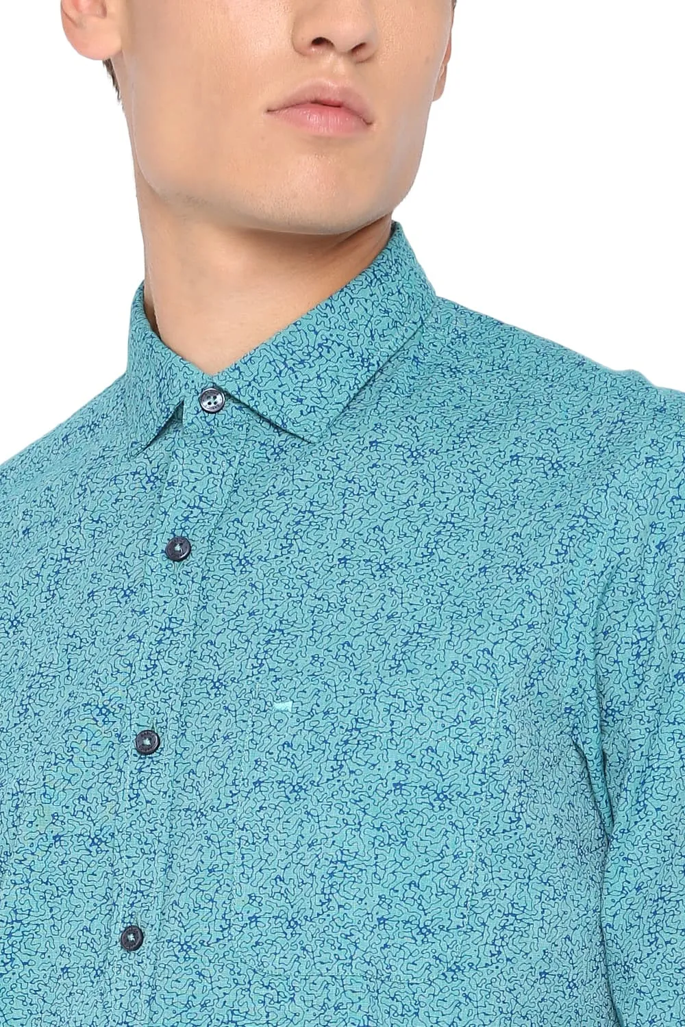 Slim Fite Printed Fila Fil Shirt