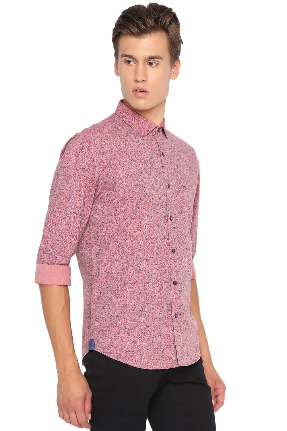 Slim Fite Printed Fila Fil Shirt