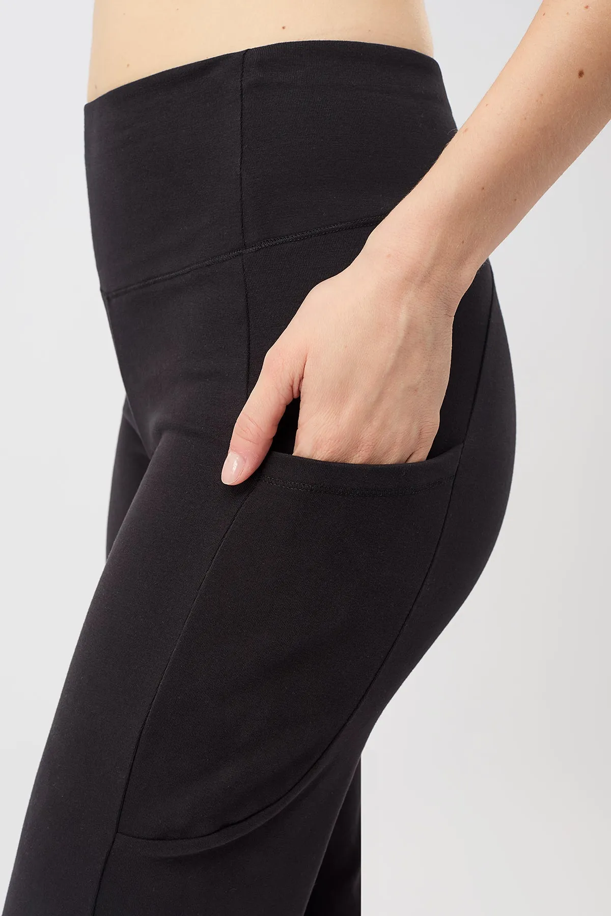 Straight Pants (Black), GOTS