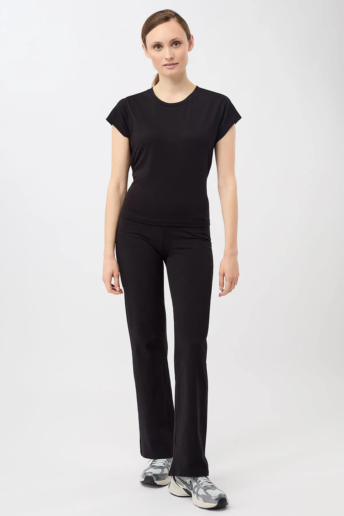 Straight Pants (Black), GOTS