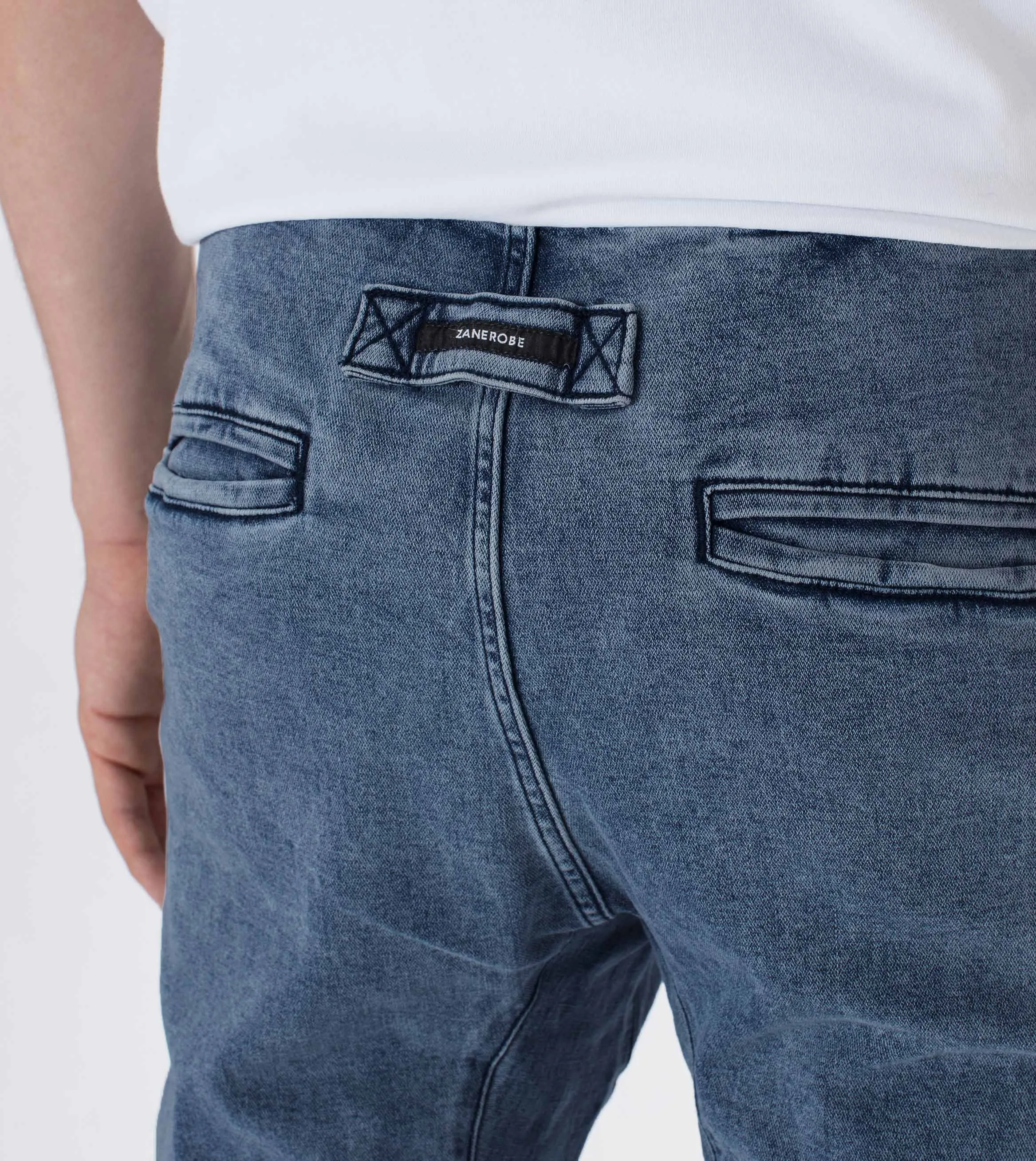 Sureshot Denim Jogger Stripped Indigo