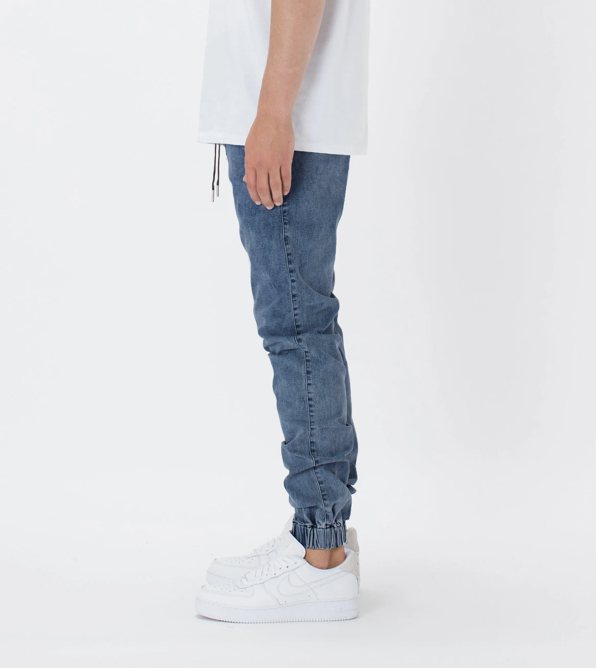 Sureshot Denim Jogger Stripped Indigo