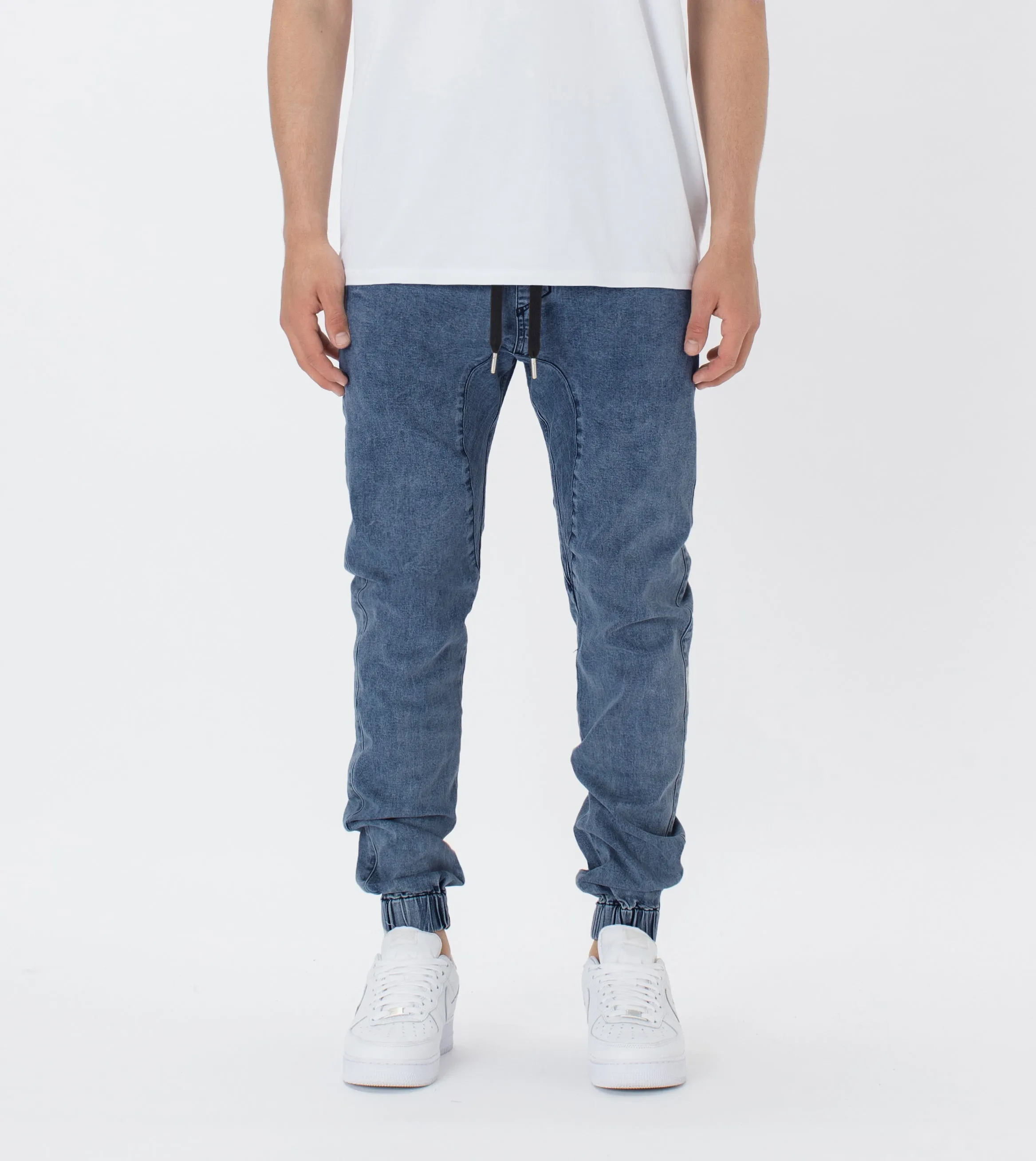 Sureshot Denim Jogger Stripped Indigo