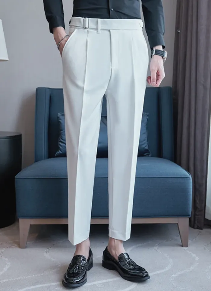 Tailored Naples Trousers - White