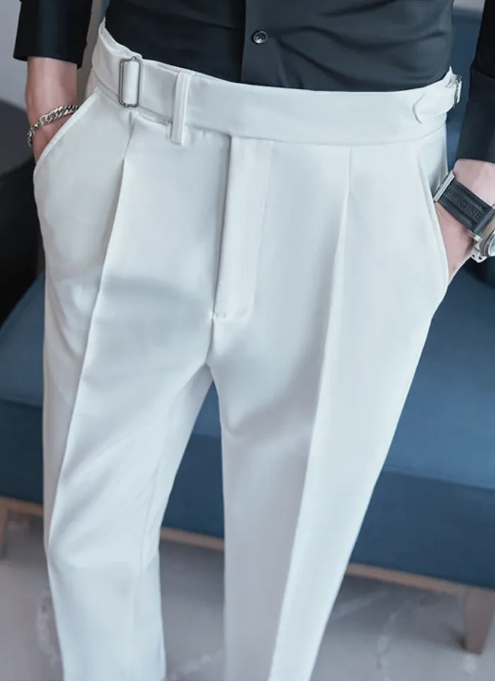 Tailored Naples Trousers - White