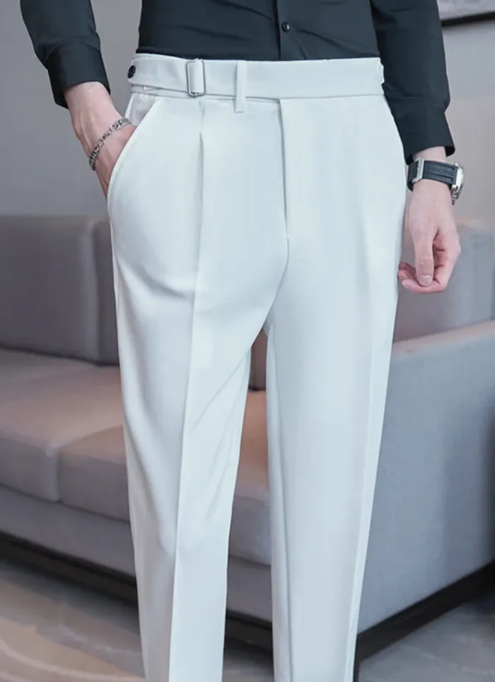 Tailored Naples Trousers - White