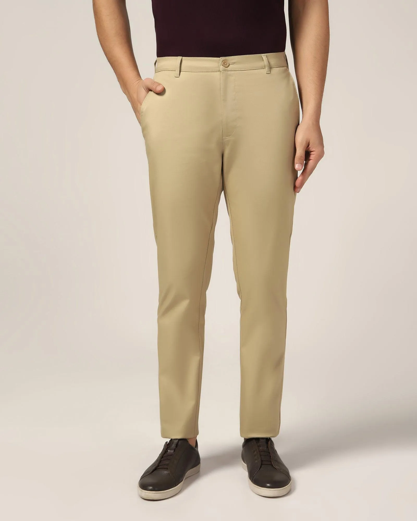 Temp Tech Slim Comfort Casual Khaki Solid Khakis - Henry