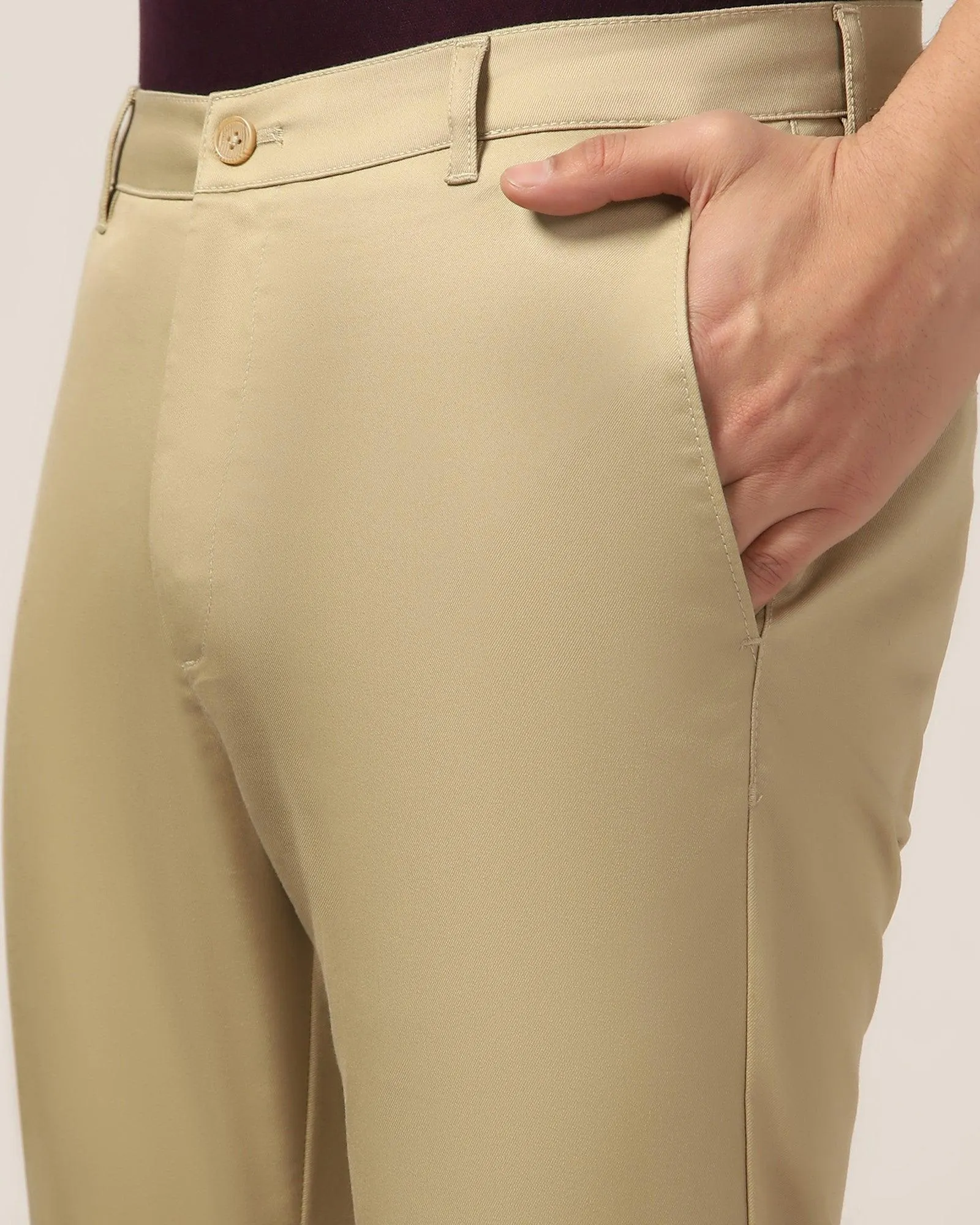 Temp Tech Slim Comfort Casual Khaki Solid Khakis - Henry