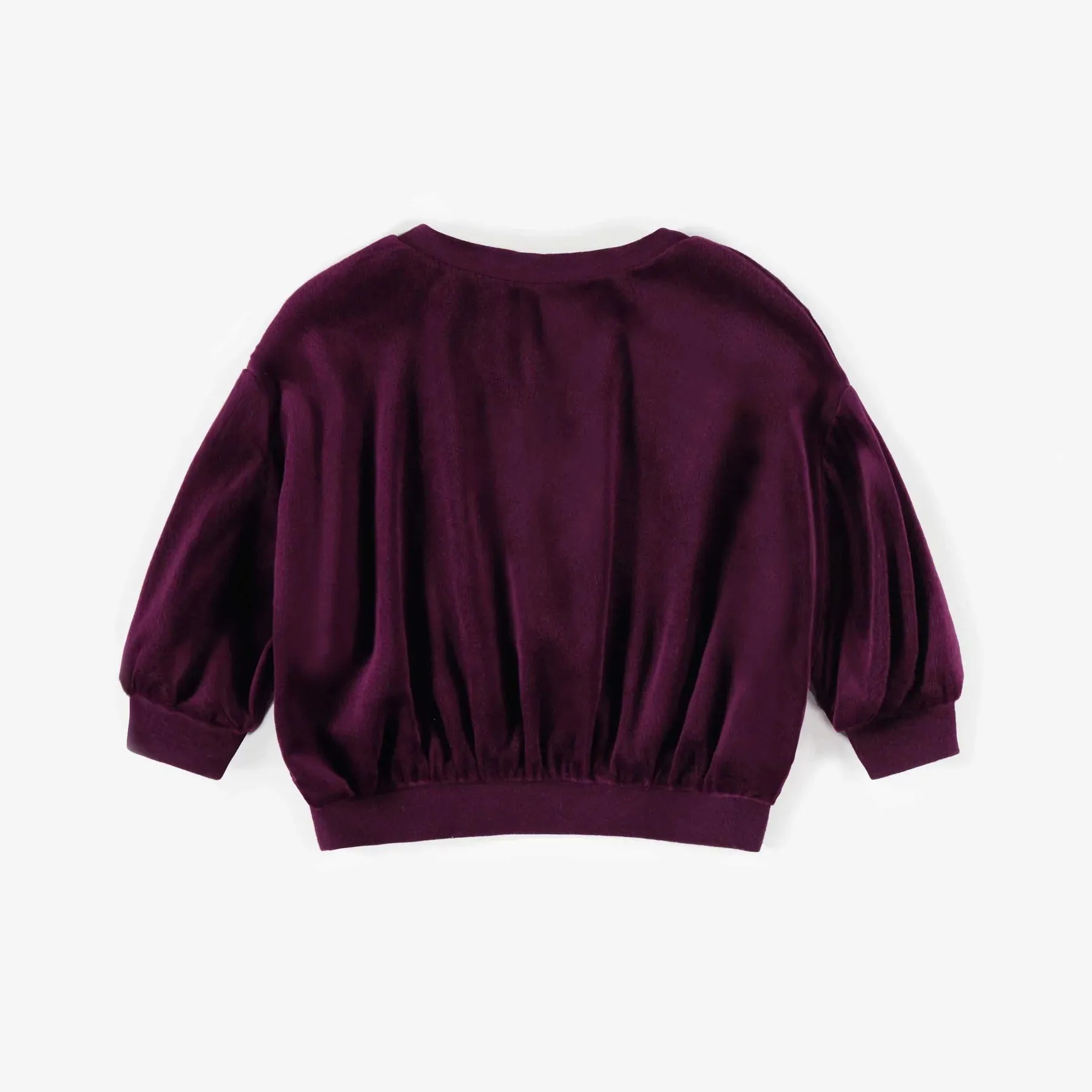 The Elizabeth Velvet Sweatshirt - Purple - BABY