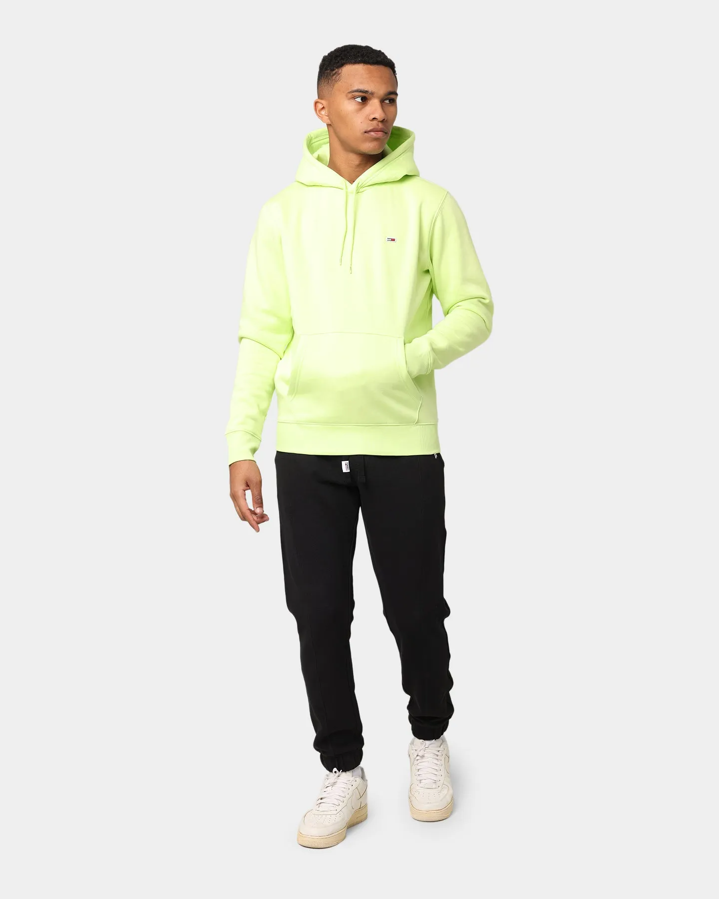 Tommy Jeans Regular Fleece Hoodie Faded Lime